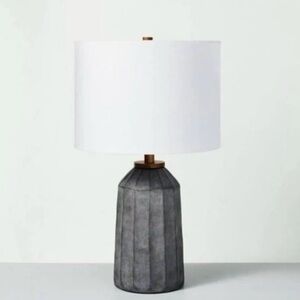 Hearth & Hand Magnolia Carved
Ceramic Table
Lamp Dark Gray - New in Box -